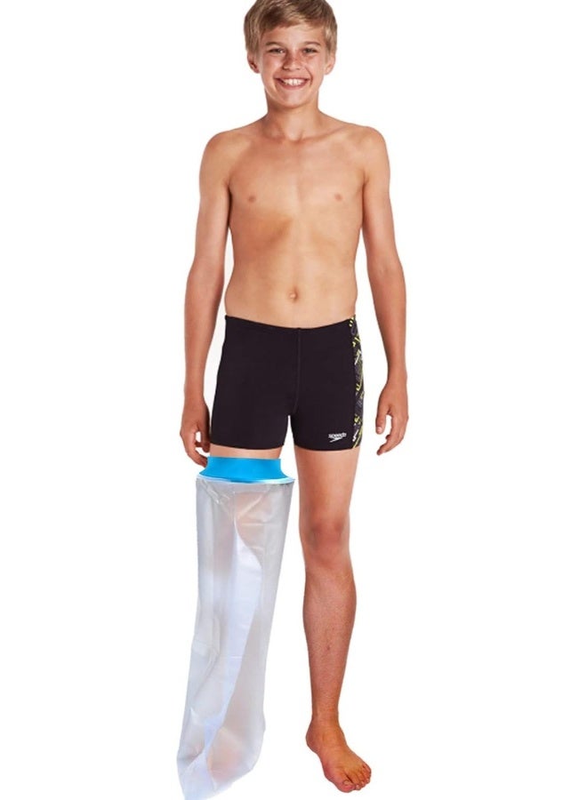 Generic Waterproof Cast Cover Long Leg Child For Shower Bath Wound Barrier Bandage Protector Watertight Cast Bag For Kids Foot Ankle Orthopedic Boot Part Away From Moisture Keep Casts Bandage Dry(Large) - Image 1