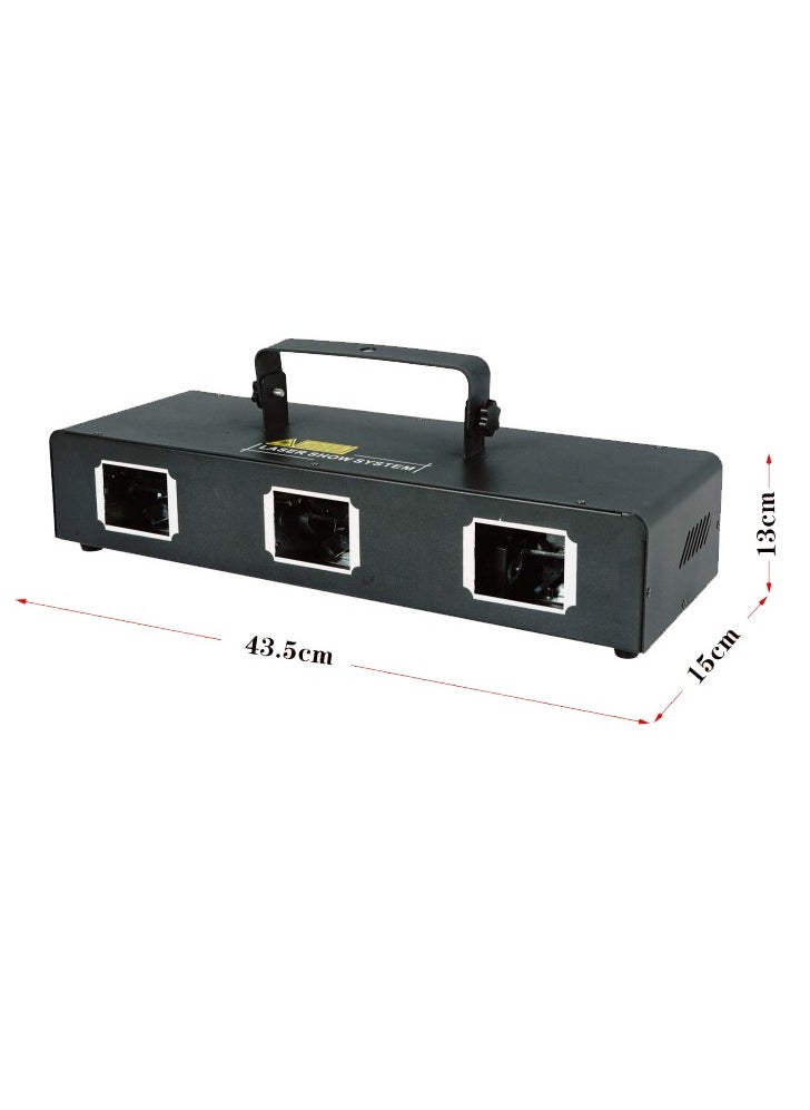 Generic Party laser light, 3 lenses, 7 colors, rectangle  - Image 2