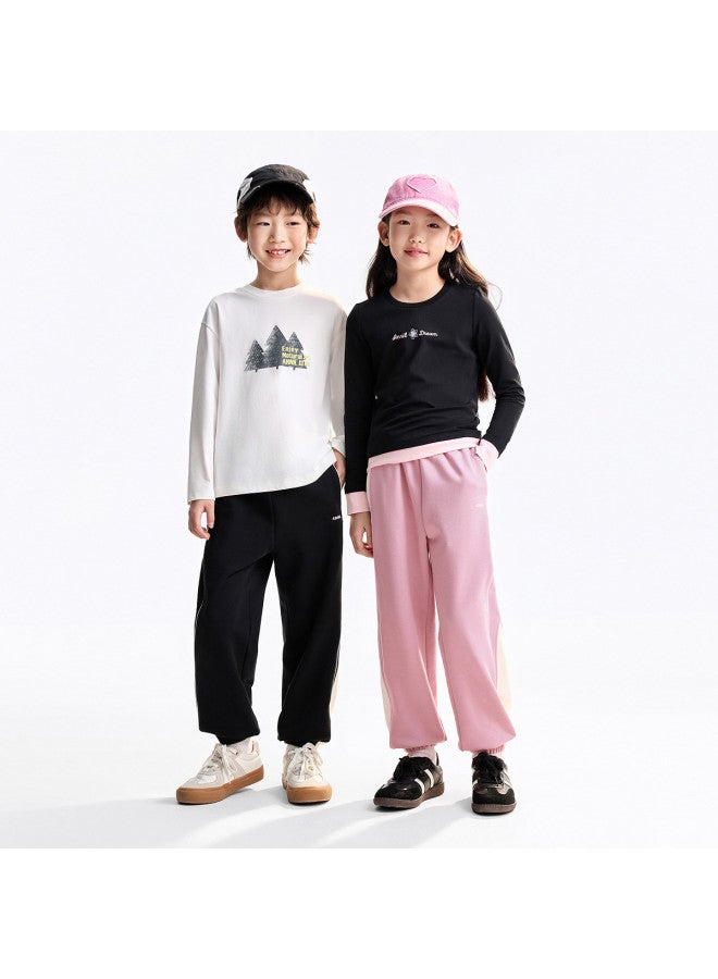 Annil سراويل محبوكة بخصر مرن كامل للأولاد والبنات - مجموعة خريف 2025 الجديدة - Image 5