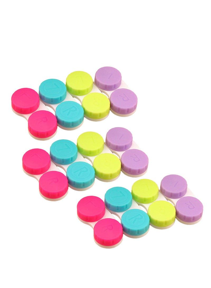 Colorful Contact Lens Cases, Contact Lens Soak Storage Container Box, for Protecting Contact Lens,12 pcs - Image 2