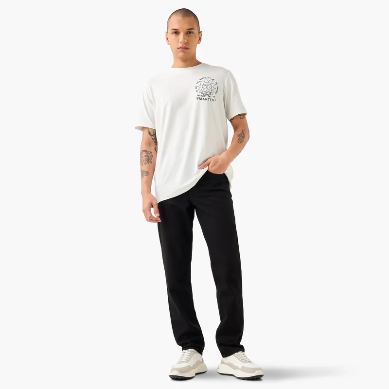 Lee Cooper Lee Cooper Slim Fit Jeans with Button Closure and Pockets