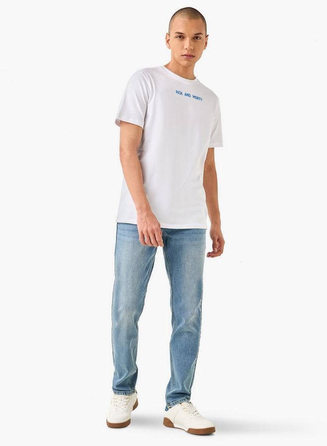 Lee Cooper Slim Fit Jeans with Button Closure and Pockets - Image 2