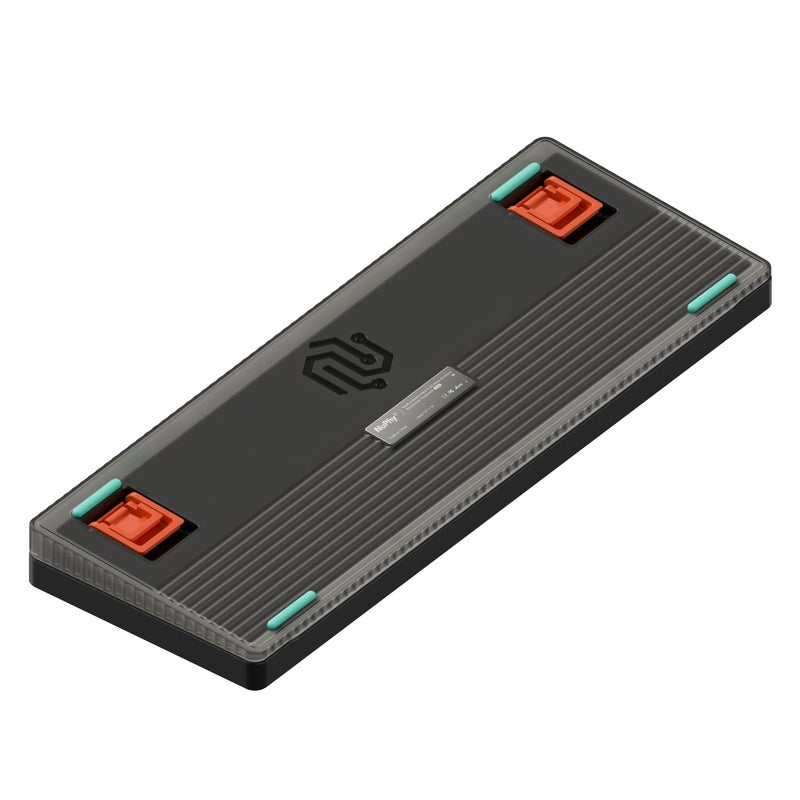 nuphy Halo65 V2 Wireless Mechanical Keyboard with PBT Keycaps, 65% Hot Swappable Custom Gaming Keyboard Compatible with QMK/VIA, RGB Backlit, Gasket Structure, BT5.0/USB-C/2.4GHz,Black-Blush Switches - Image 2