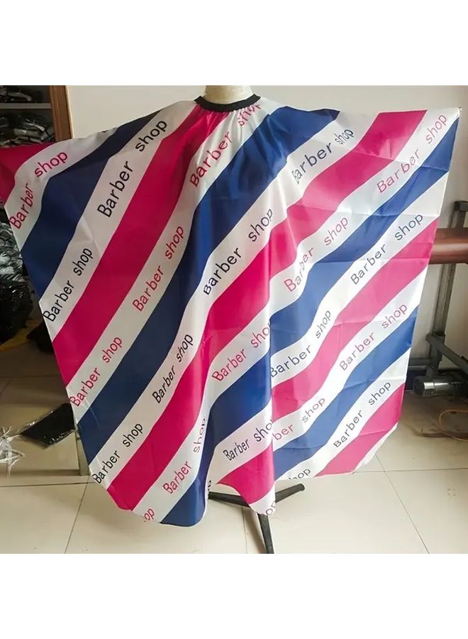 Retro Blue Hair Salon Cape Shatter Proof Polyester Barber Apron Men - Image 3