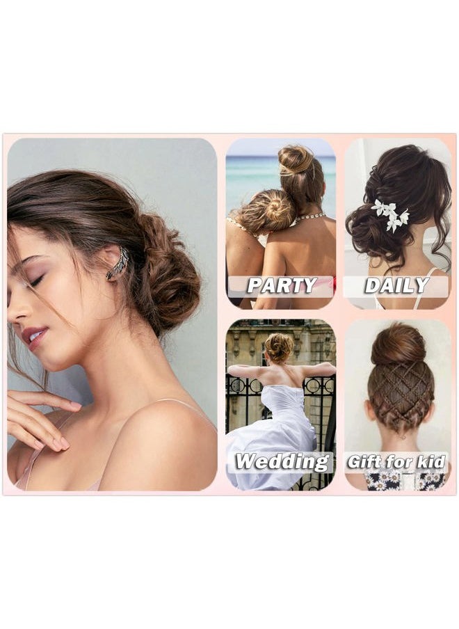 Qunlinta Messy Bun Hair Piece,Qunlinta Hair Bun Thick Updo Scrunchies Hair Extensions Ponytail Hair Pieces for Women Girls Light Brown Mix Ash Blonde  - Image 5