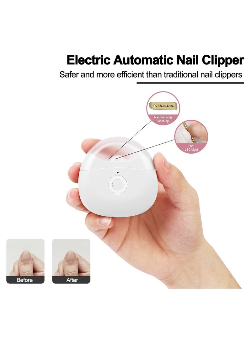 general Automatic Electric Nail Clipper with LED Light & 2 Speed With Nail Shaving Storage, USB Rechargeable Safety Nail Trimmer for Baby, Kid, Child, Adult, Elderly & Caregiver - Image 2
