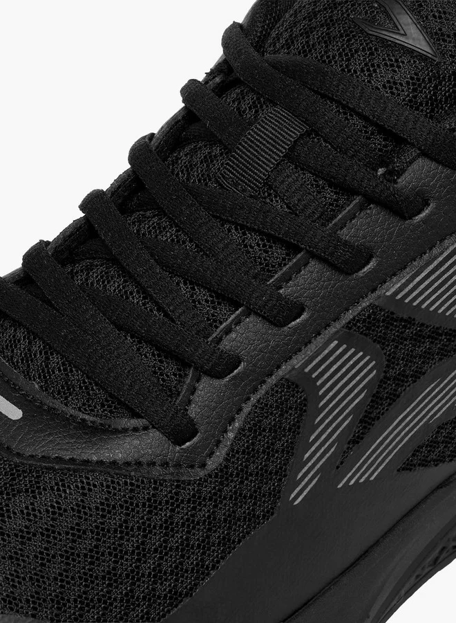 Dash Men Panelled Shoes with Lace-Up Closure