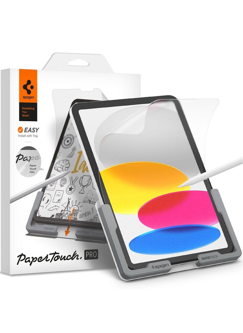 Spigen - Paper Touch Pro (1 Pack) for iPad 10th Generation 10.9 inch (2022) Screen Protector Film Matte with Paper Texture Simulation for Sketching/Drawing/Writing - Case Friendly - Image 1
