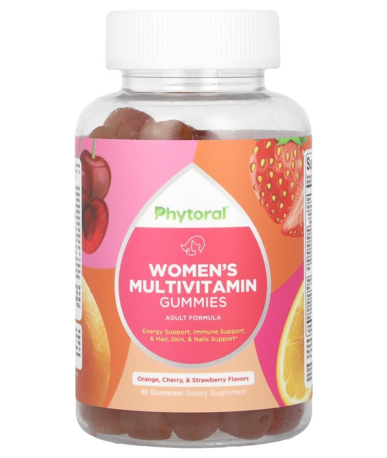 Women's Multivitamin Gummies Orange Cherry & Strawberry 90 Gummies