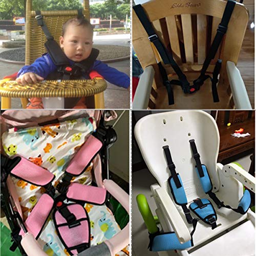 ZARPMA Baby 5 Point Harness Belt Adjustable Strap 2.5cm Width for Stroller High Chair Pram Buggy Children Kid Pushchair - Image 2