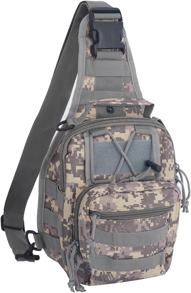 FAMI Outdoor Tactical Bag Backpack, Military Sport Bag Pack Sling Shoulder Backpack Tactical Satchel for Every Day Carry (ACU) - Image 1