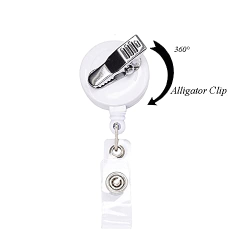 Rockapatch Halloween Cat Badge Reel, X-Ray Tech Radiology Badge Reel, Goth Emo Retractable Name Card Badge Holder Reel with Alligator Clip, 24 inches Thick Pull Cord - Image 4