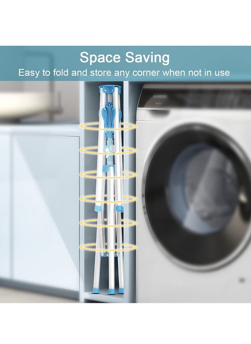 Arabest Tripod Clothes Drying Rack with 4 Branches, Foldable Stainless Steel Garment Dryer Stand for Indoor Outdoor Saving Space  - Image 4
