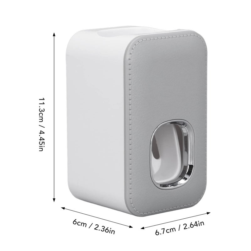Automatic Wall Mounted Toothpaste Dispenser Squeezer Detachable Design Easy Install Gray - Image 3