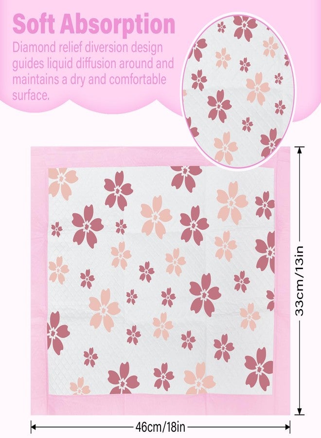 FORYEE Disposable Changing Pad Liners for Baby 17 x 13 Inches (25 Pack) Absorbent Waterproof Underpads Incontinence Care Soft Non-Woven Fabric Breathable Changing Pad (Cherry Blossom) - Image 4