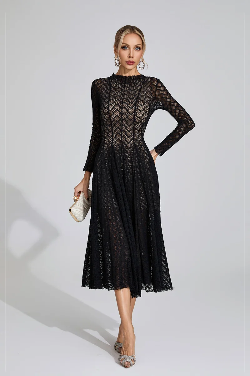Catchall Armstrong Lace Long Sleeve Dress