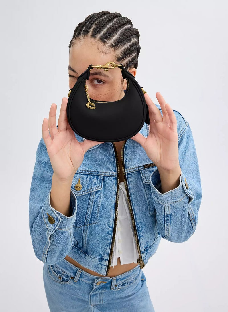 كوتش اوت ليت حقيبة كوتش جوني، حقيبة كروس بودي نسائية، حقيبة توت نسائية، حقيبة يد نسائية، حقيبة كتف نسائية، حقيبة سفر نسائية، حقيبة هوبو نسائية، 20 سم - أسود - Image 4