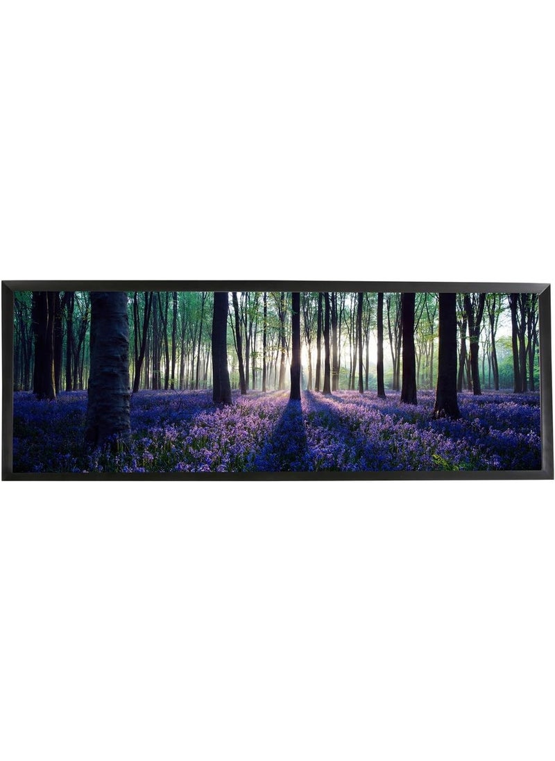 Displays2go Displays2go 40 x 135 Panoramic Photo Frame for Wall Mount Use 1inch Profile Aluminum  Black PNFA40135B  - Image 3