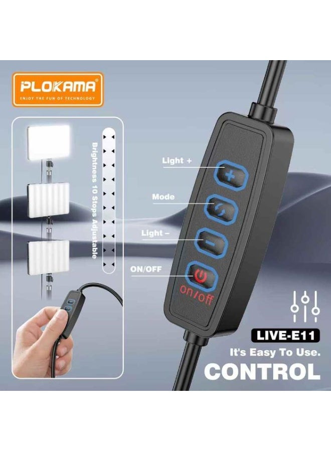 PLOKAMA U20 PL2 Ring Led Selfie Mirror Clip HP Practical Mirror Glass Clip for Selfies & Content with HP Rear Camera with LED Ring Light - Image 4