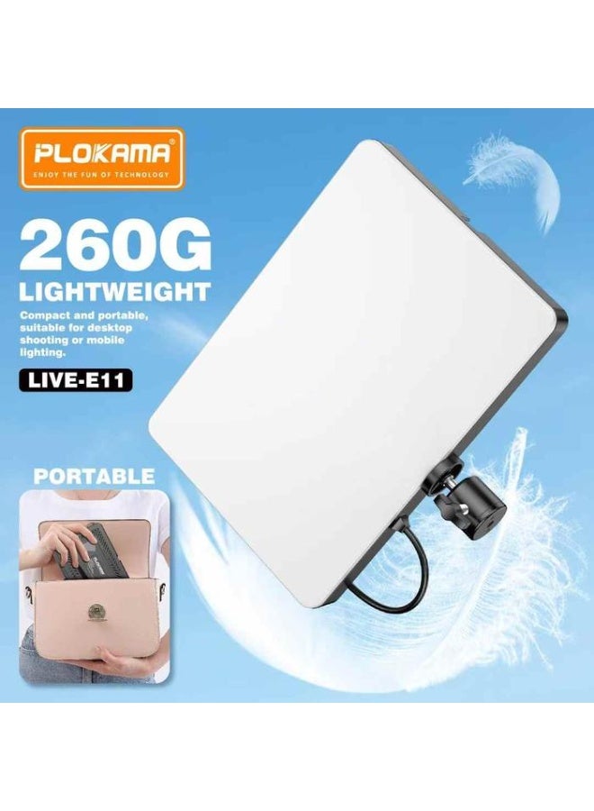 PLOKAMA U20 PL2 Ring Led Selfie Mirror Clip HP Practical Mirror Glass Clip for Selfies & Content with HP Rear Camera with LED Ring Light - Image 3