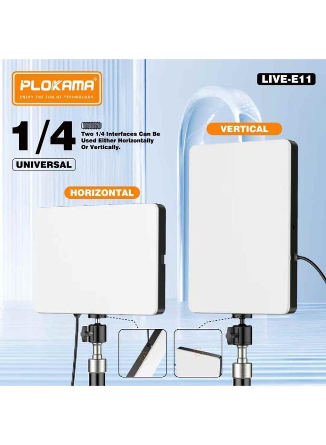 PLOKAMA U20 PL2 Ring Led Selfie Mirror Clip HP Practical Mirror Glass Clip for Selfies & Content with HP Rear Camera with LED Ring Light - Image 5