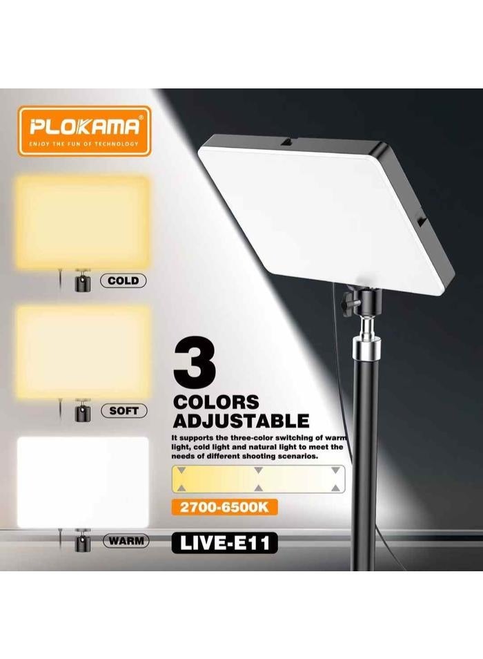 PLOKAMA U20 PL2 Ring Led Selfie Mirror Clip HP Practical Mirror Glass Clip for Selfies & Content with HP Rear Camera with LED Ring Light - Image 1