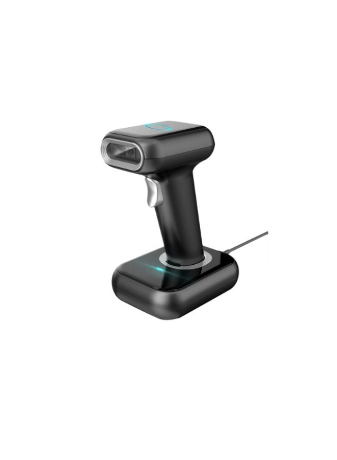 كالون ماسح باركود لاسلكي ثنائي الأبعاد مع قاعدة شحن - قارئ رمز الاستجابة السريعة المحمول بتقنية البلوتوث وUSB لنقاط البيع والمستودعات والتجزئة - Image 2