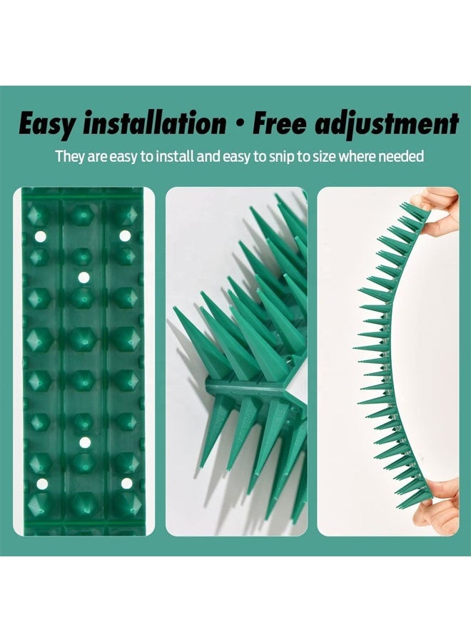 Bird Spikes, 10 Pack Bird Nails, Pigeons, Squirrels, Raccoons, Crows, Cats, Birds Defensive Nails for Outdoors, Keep Birds Away, Plastic Fence Nails for Railings and Roofs - Image 5