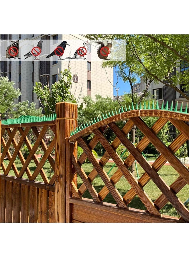 Bird Spikes, 10 Pack Bird Nails, Pigeons, Squirrels, Raccoons, Crows, Cats, Birds Defensive Nails for Outdoors, Keep Birds Away, Plastic Fence Nails for Railings and Roofs - Image 3