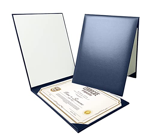 Gradplaza Graduation Diploma Cover Diploma Holder for Certificate 8.5''x 11''Navy - Image 1