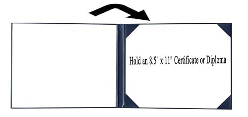 Gradplaza Graduation Diploma Cover Diploma Holder for Certificate 8.5''x 11''Navy - Image 4
