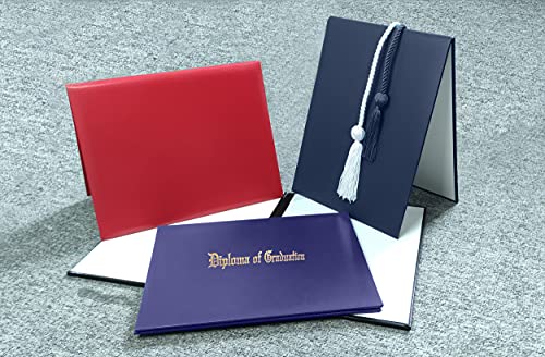 Gradplaza Graduation Diploma Cover Diploma Holder for Certificate 8.5''x 11''Navy - Image 5