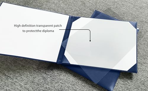 Gradplaza Graduation Diploma Cover Diploma Holder for Certificate 8.5''x 11''Navy - Image 2