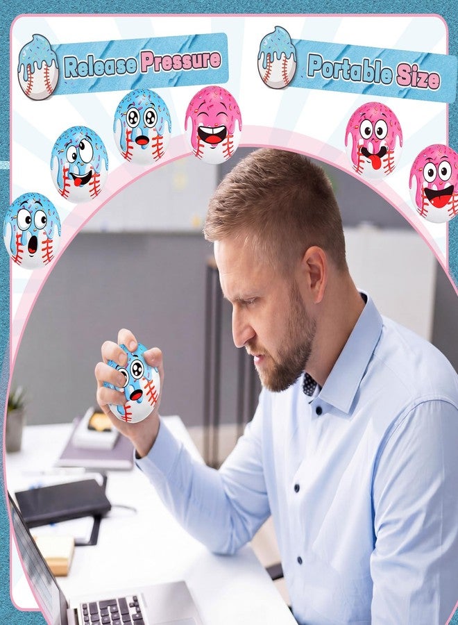 Arrowbash 12 Pcs Mini Face Stress Balls Sport Funny Face Squeeze Foam Balls for Stress and Anxiety Relief for Party Favors Birthday Gift Decoration (Ice Cream Baseball, 1.57") - Image 5