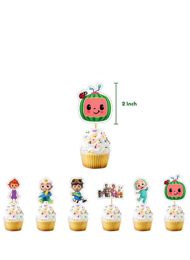 Loquat Party Decorations Animated Birthday Cake Cards Balloons Set Birthday Party Supplies - Image 3