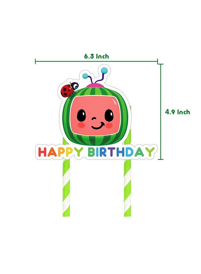 Loquat Party Decorations Animated Birthday Cake Cards Balloons Set Birthday Party Supplies - Image 5