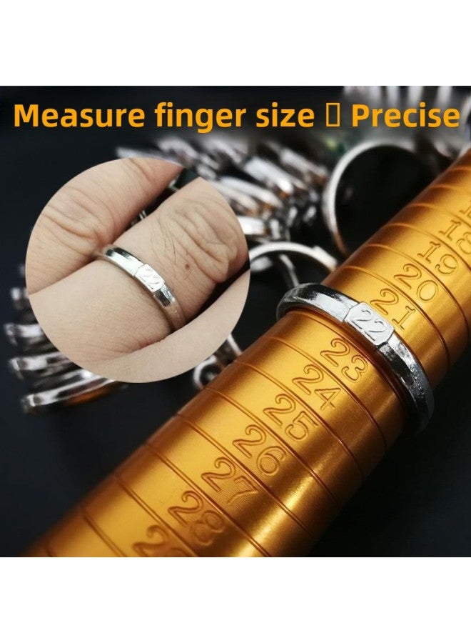 Hong Kong Ring Ring Ring Stick Finger Size Number Size Measurement Ring Correction Plastic Expansion Tool Wholesale-Model:Copper Rod + Four-yard Rod + Iron Rod + Rubber Hammer + Circle - Image 3
