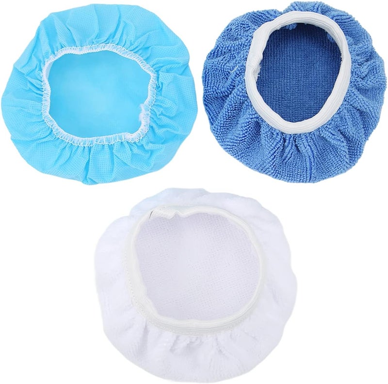 24 - Pack Polishing Bonnet Set, 6in Microfiber Nonwoven Cotton Buffing Pads for Car Motorcycle Boat Waxing and Polishing with 5-6in Polisher Compatibility - Image 4