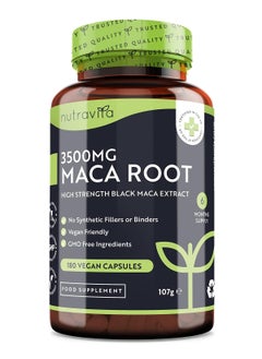 Nutravita High Strength Maca Root Capsules 3500Mg 180 Vegan High Potency Capsules 6 Months’ Supply Made In The Uk  - Image 1