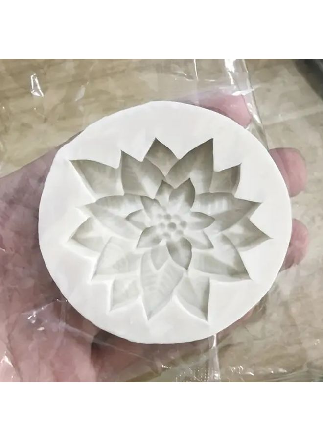 قطعتان قالب سيليكون نجمة حمراء لعيد الميلاد الأبيض أدوات راتنج DIY زينة شموع - Image 3