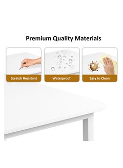 JANTENS Study Table for Home Office,Writing Desk Office Desk With Storage Layer Computer Desk 120*55*73cm  - Image 4