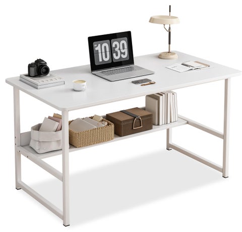 Study Table for Home Office,Writing Desk Office Desk With Storage Layer Computer Desk 120*55*73cm