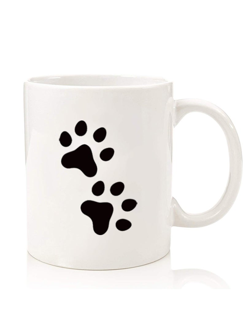 Theodor Premium Quality Two Sided Printed Coffee Mug Tea Cup For Home Office, Kids Men Women Paw - Image 1
