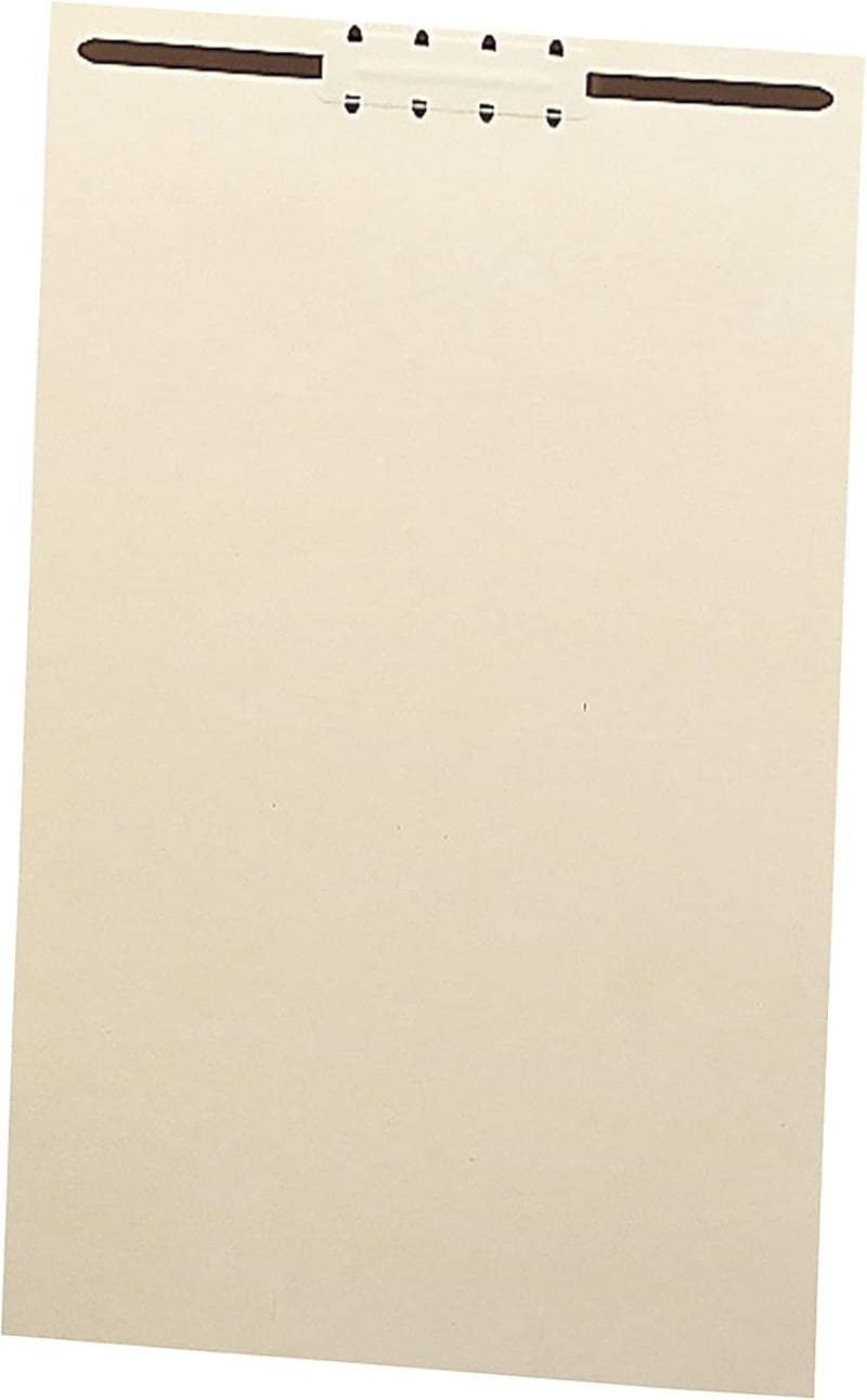 Smead Manila File Backs with 2 Fastener Legal Size Manila 100 per Box 35521 - Image 1