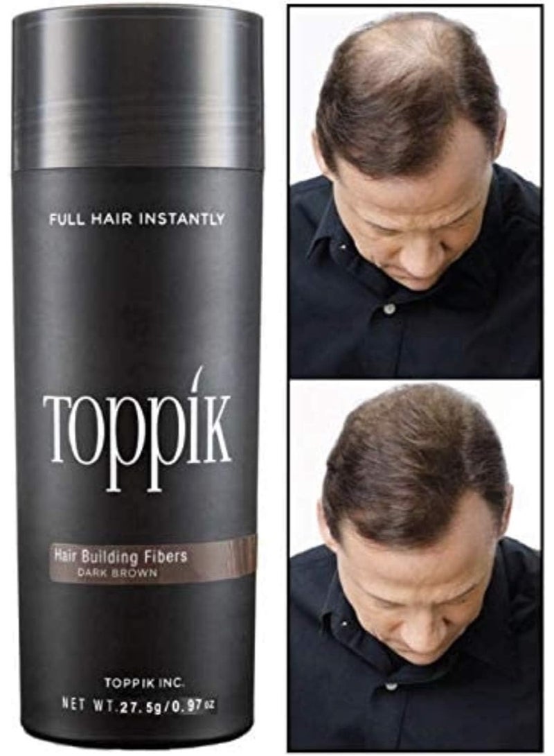 توبيك Hair Building Fibers Dark Brown - Image 2
