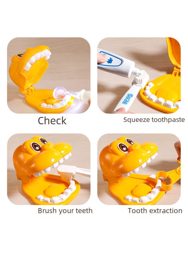 Children's Little Doctor Toy Set Kindergarten Girls Play House Play Stethoscope Nurse Injection Tooth Toy-Color:Standard Edition-Medical 39 Piece Set 【Powder】 Storage Box - Image 5