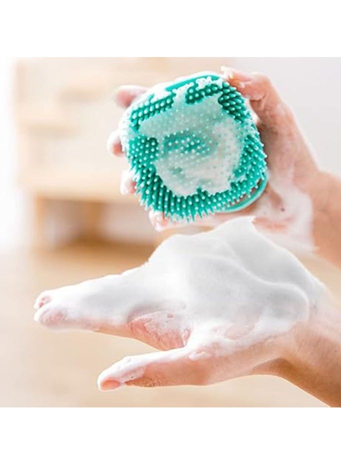 عربست فرشاة استحمام للكلاب من السيليكون، فرشاة تدليك ناعمة للقطط، موزع شامبو لفرشاة تدليك الحيوانات الأليفة - Image 5