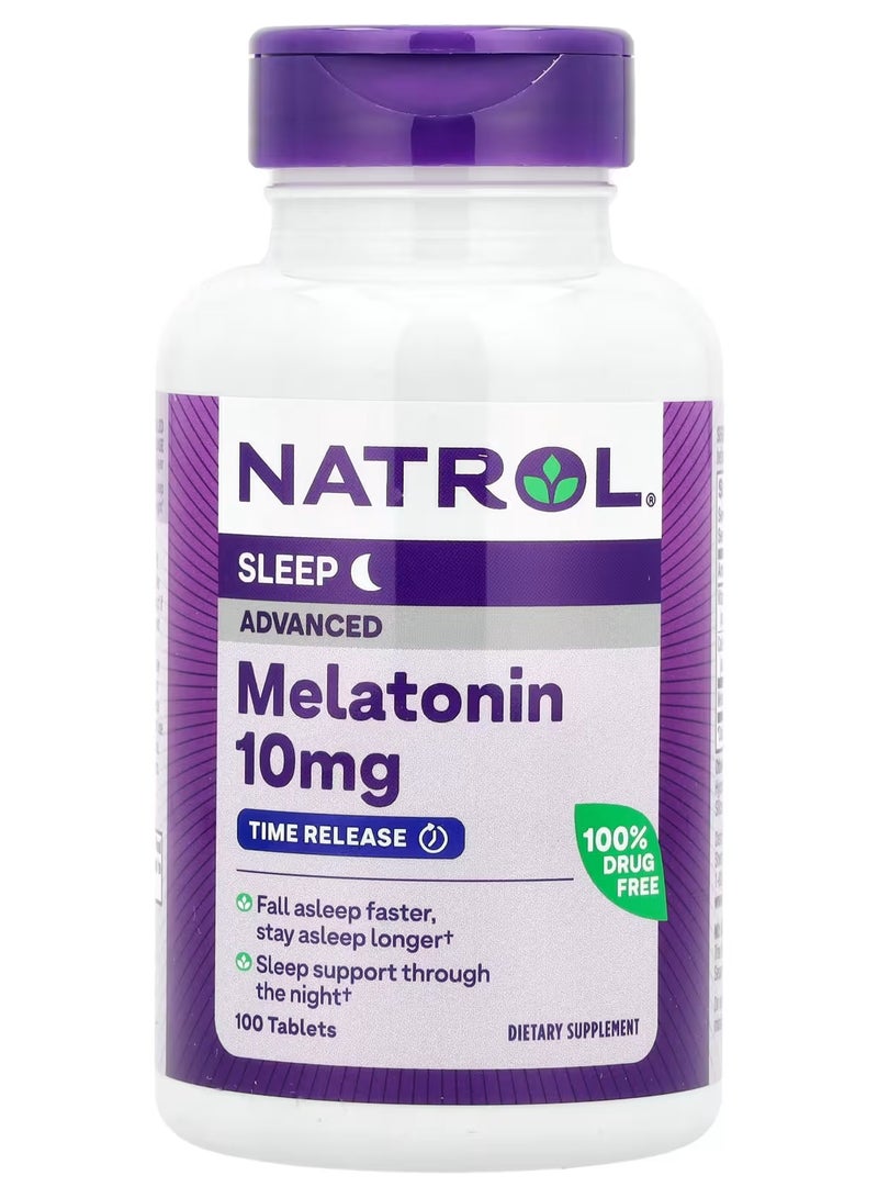 NATROL.Advanced Melatonin, Sleep, 10 mg, 100 Tablets - Image 3