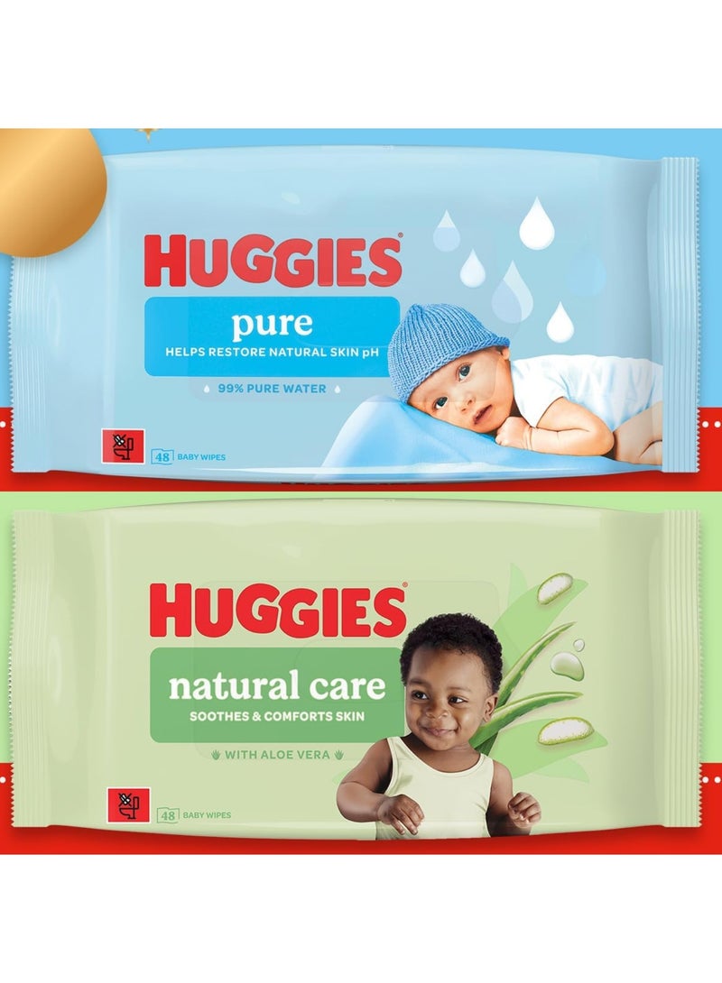 هجيز مناديل هاجيز للأطفال - عناية نقية وطبيعية | عناية لطيفة وطبيعية للبشرة الحساسة - Image 1