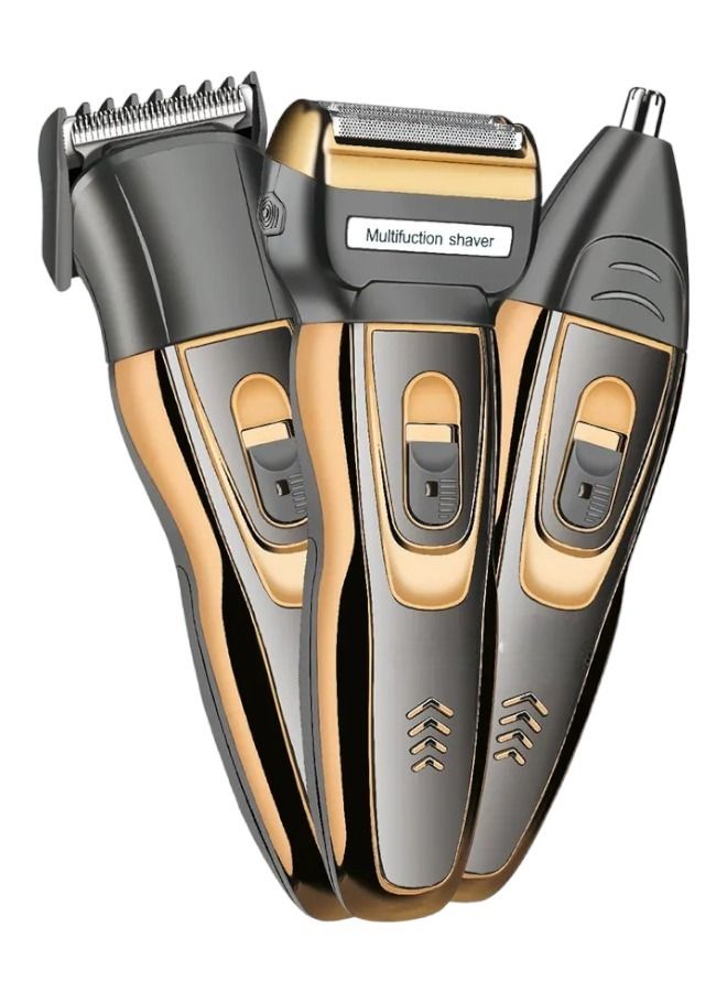 Krome 3-In-1 Rechargable Trimmer Black/Gold 15cm - Image 1